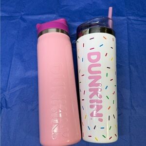 Dunkin collectible stainless cups. Like new!